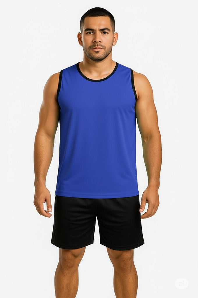 CAMISETA TANK LOBO AZUL HOMBRE