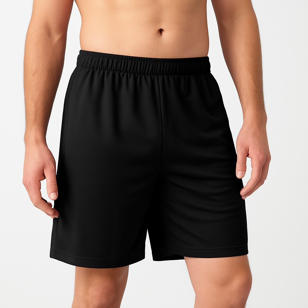 BERMUDAS LOBO AZUL SIN BOLSAS HOMBRE NEGRO