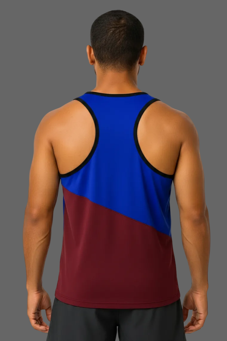 CAMISETA OLIMPICA LOBO AZUL HOMBRE AZUL CON GUINDO