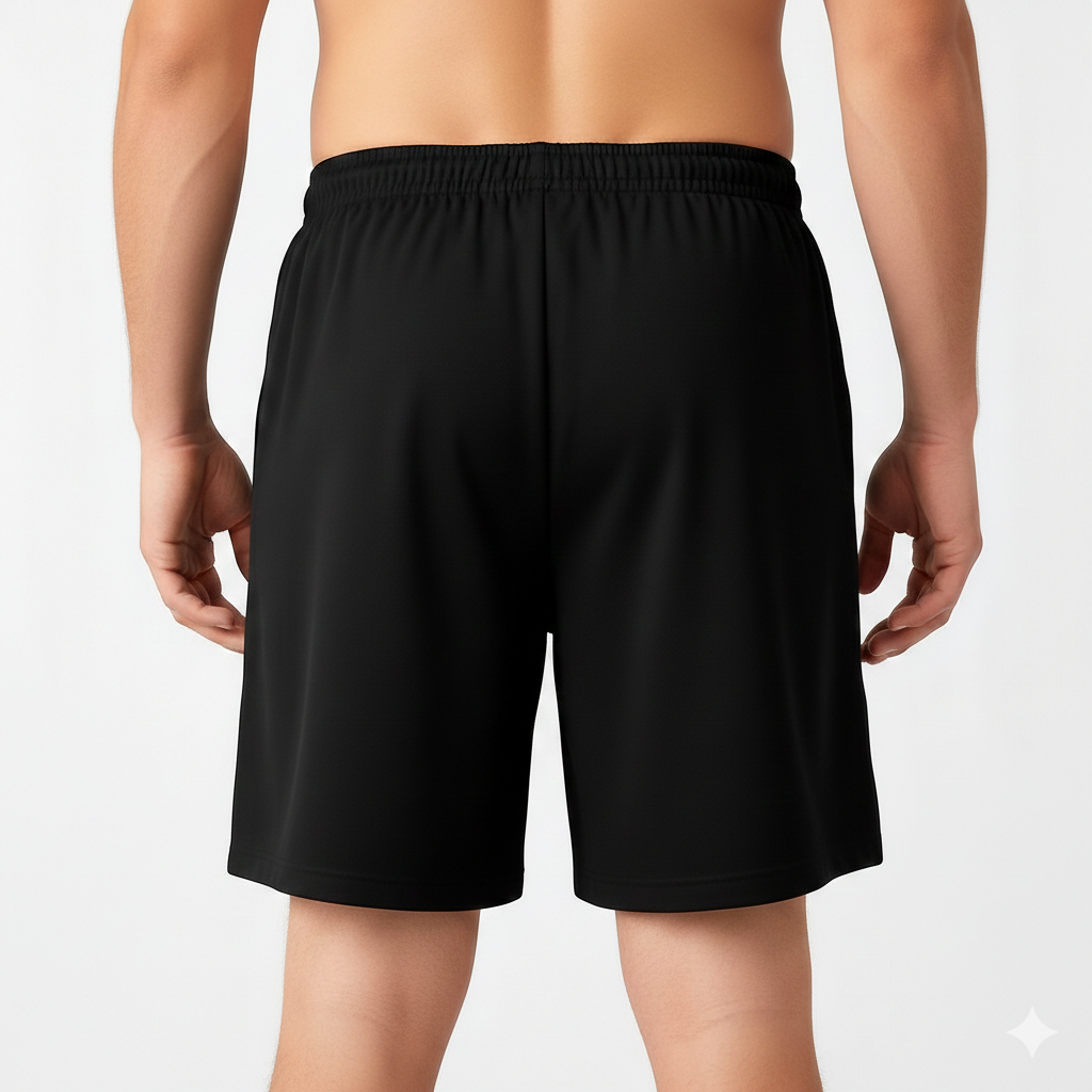 BERMUDAS LOBO AZUL SIN BOLSAS HOMBRE NEGRO