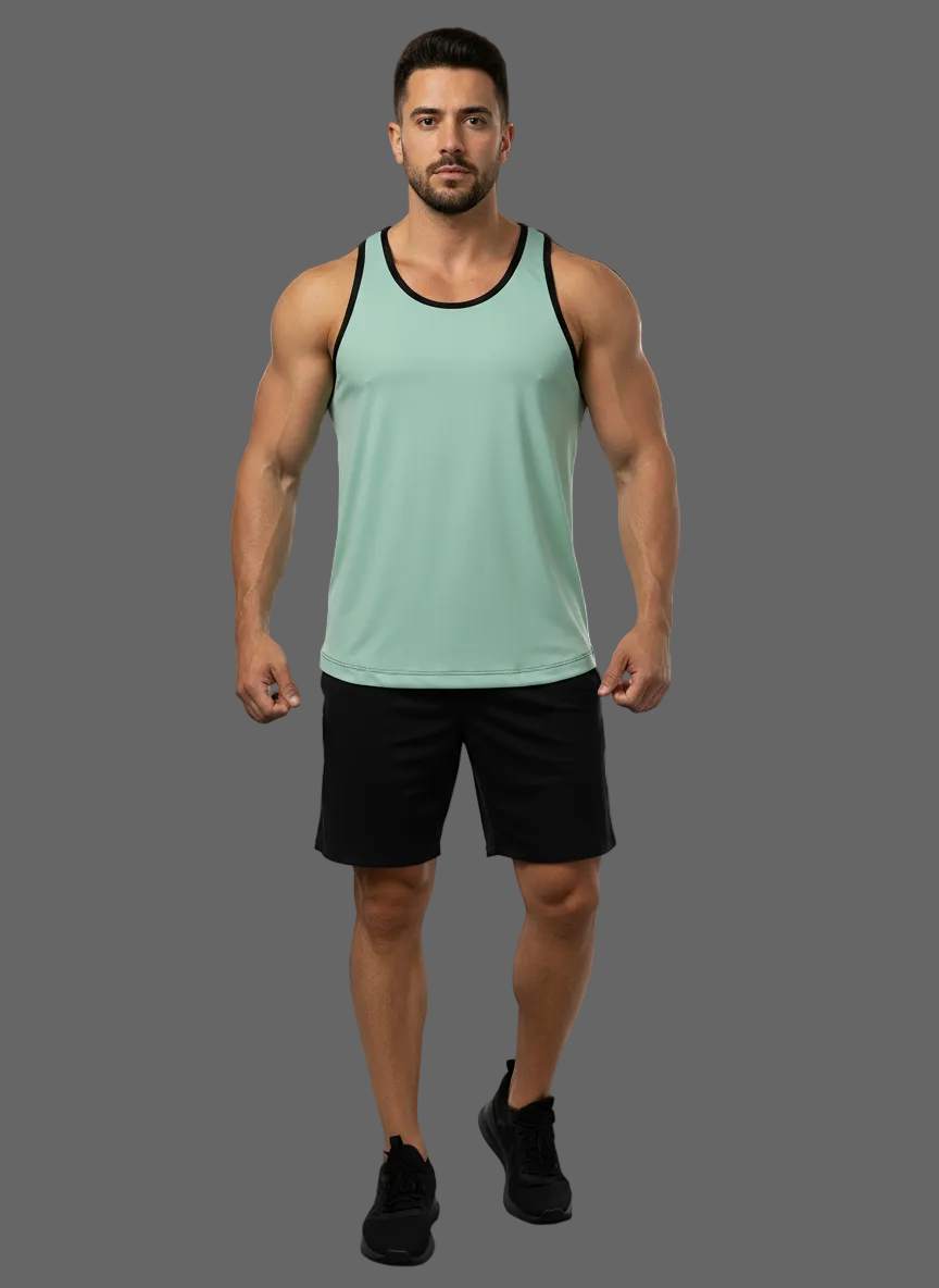 CAMISETA OLIMPICA LOBO AZUL HOMBRE VERDE PISTCHE CON NEGRO